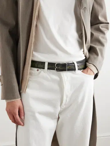 Berluti B Volute Reversible Venezia Leather Belt - Men | Thumbnail 2 Berluti B Volute Reversible Venezia Leather Belt - Men | Thumbnail 2