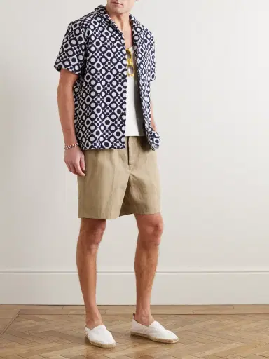 Orlebar Brown Alex Straight-Leg Linen Drawstring Shorts - Men | Thumbnail 2 Orlebar Brown Alex Straight-Leg Linen Drawstring Shorts - Men | Thumbnail 2