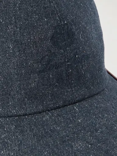 Loro Piana Leather-Trimmed Logo-Embroidered Denim Baseball Cap - Men | Thumbnail 4 Loro Piana Leather-Trimmed Logo-Embroidered Denim Baseball Cap - Men | Thumbnail 4