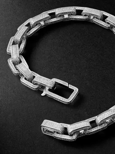 SHAY 18-Karat White Gold Diamond Bracelet - Men | Thumbnail 3 SHAY 18-Karat White Gold Diamond Bracelet - Men | Thumbnail 3