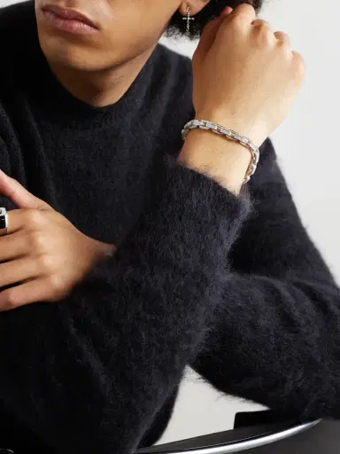 SHAY 18-Karat White Gold Diamond Bracelet - Men | Thumbnail 5 SHAY 18-Karat White Gold Diamond Bracelet - Men | Thumbnail 5