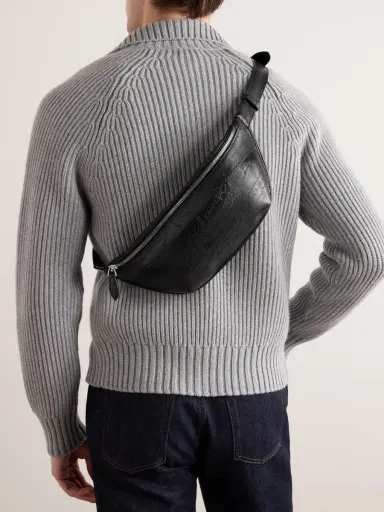 Berluti Rider Scritto Venezia Softy Full-Grain Leather Belt Bag - Men | Thumbnail 2 Berluti Rider Scritto Venezia Softy Full-Grain Leather Belt Bag - Men | Thumbnail 2