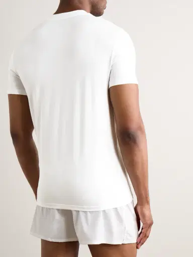 Tom Ford Slim-Fit Stretch Cotton and Modal-Blend T-Shirt - Men | Thumbnail 3 Tom Ford Slim-Fit Stretch Cotton and Modal-Blend T-Shirt - Men | Thumbnail 3