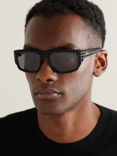 DIOR Eyewear Dior3D S1I Square-Frame Textured-Acetate Sunglasses - Men | Thumbnail 2 DIOR Eyewear Dior3D S1I Square-Frame Textured-Acetate Sunglasses - Men | Thumbnail 2