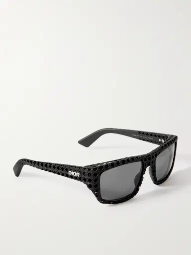 DIOR Eyewear Dior3D S1I Square-Frame Textured-Acetate Sunglasses - Men | Thumbnail 4 DIOR Eyewear Dior3D S1I Square-Frame Textured-Acetate Sunglasses - Men | Thumbnail 4