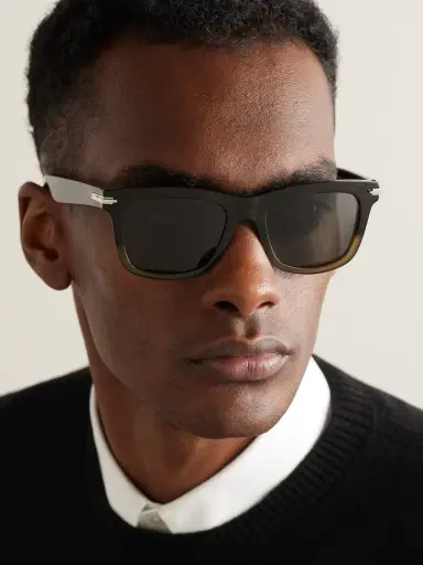 DIOR Eyewear DiorBlackSuit S11I Havana Geometric Acetate Sunglasses - Men | Thumbnail 2 DIOR Eyewear DiorBlackSuit S11I Havana Geometric Acetate Sunglasses - Men | Thumbnail 2