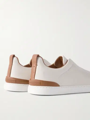 Zegna Triple Stitch™ Full-Grain Deerskin Slip-On Sneakers - Men | Thumbnail 5 Zegna Triple Stitch™ Full-Grain Deerskin Slip-On Sneakers - Men | Thumbnail 5