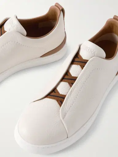 Zegna Triple Stitch™ Full-Grain Deerskin Slip-On Sneakers - Men | Thumbnail 6 Zegna Triple Stitch™ Full-Grain Deerskin Slip-On Sneakers - Men | Thumbnail 6