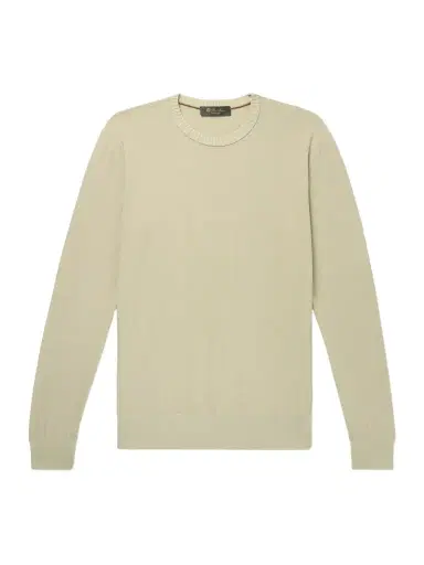 Loro Piana Cotton and Silk-Blend Piqué Sweater - Men | Thumbnail 1 Loro Piana Cotton and Silk-Blend Piqué Sweater - Men | Thumbnail 1