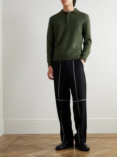 Beams Plus Wool Polo Shirt - Men | Thumbnail 2 Beams Plus Wool Polo Shirt - Men | Thumbnail 2