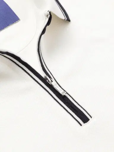 Loro Piana Regatta Stretch-Cotton Piqué Zip-Up Polo Shirt - Men | Thumbnail 4 Loro Piana Regatta Stretch-Cotton Piqué Zip-Up Polo Shirt - Men | Thumbnail 4