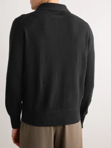 Zegna Slim-Fit Wool and Cashmere-Blend Polo Shirt - Men | Thumbnail 4 Zegna Slim-Fit Wool and Cashmere-Blend Polo Shirt - Men | Thumbnail 4