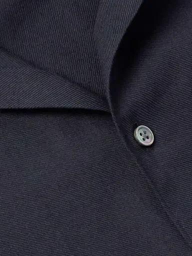 Zegna Cutaway-Collar Cotton and Cashmere-Blend Twill Shirt - Men | Thumbnail 4 Zegna Cutaway-Collar Cotton and Cashmere-Blend Twill Shirt - Men | Thumbnail 4