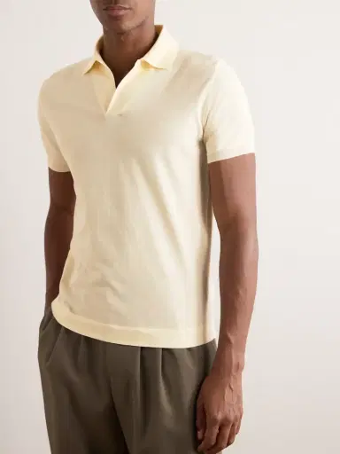 Loro Piana Bay Cotton Polo Shirt - Men | Thumbnail 3 Loro Piana Bay Cotton Polo Shirt - Men | Thumbnail 3