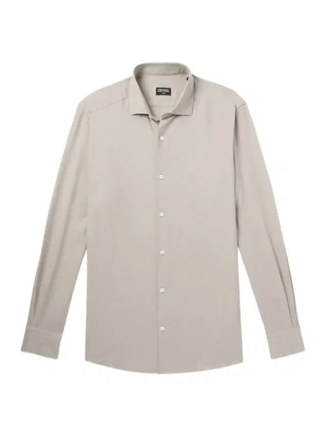 Cutaway-Collar Cotton and Cashmere-Blend Twill Shirten Cutaway-Collar Cotton and Cashmere-Blend Twill Shirten