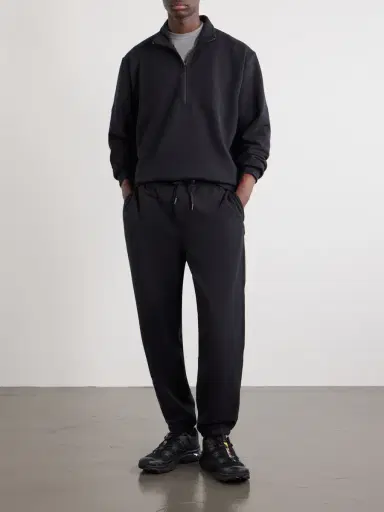 lululemon Steady State Cotton-Blend Jersey Half-Zip Sweatshirt - Men | Thumbnail 2 lululemon Steady State Cotton-Blend Jersey Half-Zip Sweatshirt - Men | Thumbnail 2
