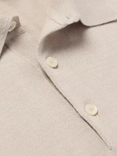 Loro Piana Slim-Fit Wool, Silk and Cashmere-Blend Polo Shirt - Men | Thumbnail 5 Loro Piana Slim-Fit Wool, Silk and Cashmere-Blend Polo Shirt - Men | Thumbnail 5
