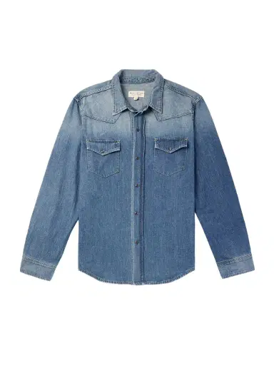 Nili Lotan Travis Denim Shirt - Men | Thumbnail 1 Nili Lotan Travis Denim Shirt - Men | Thumbnail 1