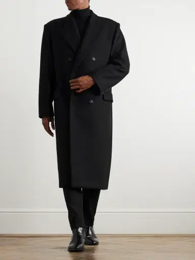 Nili Lotan Double-Breasted Wool-Blend Coat - Men | Thumbnail 2 Nili Lotan Double-Breasted Wool-Blend Coat - Men | Thumbnail 2