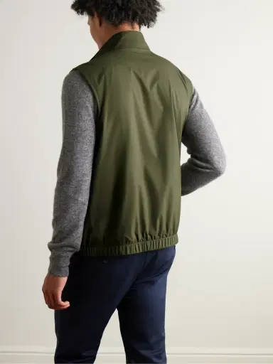 Loro Piana Slim-Fit Reversible Storm System® Shell and Super Wish® Virgin Wool Gilet - Men | Thumbnail 3 Loro Piana Slim-Fit Reversible Storm System® Shell and Super Wish® Virgin Wool Gilet - Men | Thumbnail 3