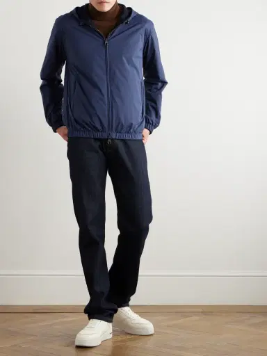 Loro Piana Reversible Storm System® and Cashmere Zip-Up Hooded Jacket - Men | Thumbnail 2 Loro Piana Reversible Storm System® and Cashmere Zip-Up Hooded Jacket - Men | Thumbnail 2