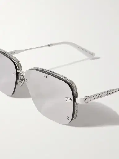DIOR Eyewear NeoDior S4U Rectangle-Frame Gunmetal-Tone Sunglasses - Men | Thumbnail 3 DIOR Eyewear NeoDior S4U Rectangle-Frame Gunmetal-Tone Sunglasses - Men | Thumbnail 3
