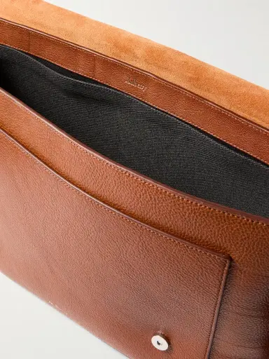 Mulberry Chiltern Full-Grain Oak Legacy NVT Leather Messenger Bag - Men | Thumbnail 5 Mulberry Chiltern Full-Grain Oak Legacy NVT Leather Messenger Bag - Men | Thumbnail 5
