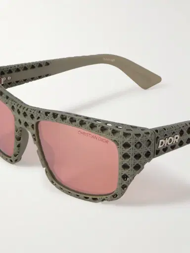 DIOR Eyewear Dior3D S1I Square-Frame Textured-Acetate Sunglasses - Men | Thumbnail 3 DIOR Eyewear Dior3D S1I Square-Frame Textured-Acetate Sunglasses - Men | Thumbnail 3