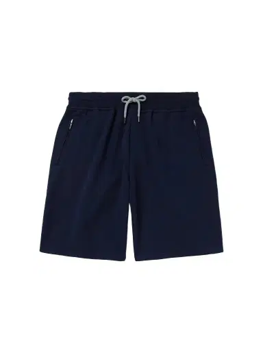Brunello Cucinelli Straight-Leg Cotton-Blend Jersey Drawstring Shorts - Men | Thumbnail 1 Brunello Cucinelli Straight-Leg Cotton-Blend Jersey Drawstring Shorts - Men | Thumbnail 1