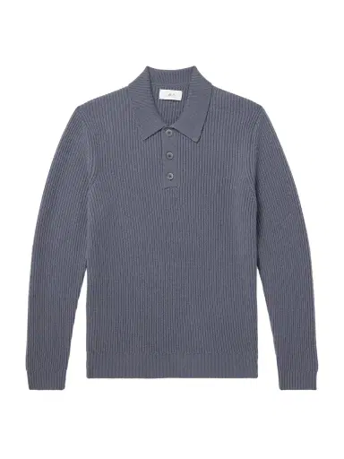 MR P. Ribbed Cashmere Polo Shirt - Men | Thumbnail 1 MR P. Ribbed Cashmere Polo Shirt - Men | Thumbnail 1