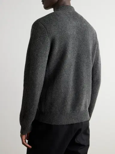 MR P. Ribbed Cashmere Polo Shirt - Men | Thumbnail 3 MR P. Ribbed Cashmere Polo Shirt - Men | Thumbnail 3