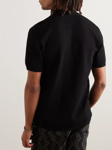Orlebar Brown Roddy Waffle-Knit Polo Shirt - Men | Thumbnail 3 Orlebar Brown Roddy Waffle-Knit Polo Shirt - Men | Thumbnail 3