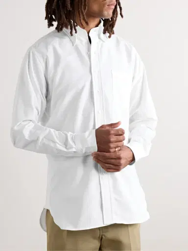 Drake's Slim-Fit Button-Down Collar Cotton Oxford Shirt - Men | Thumbnail 3 Drake's Slim-Fit Button-Down Collar Cotton Oxford Shirt - Men | Thumbnail 3