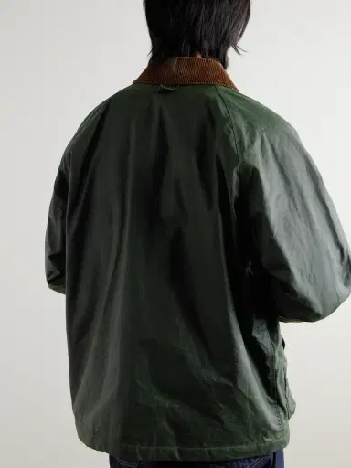 Drake's Corduroy-Trimmed Waxed-Cotton Jacket - Men | Thumbnail 4 Drake's Corduroy-Trimmed Waxed-Cotton Jacket - Men | Thumbnail 4
