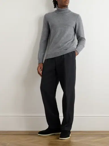 PIACENZA 1733 Slim-Fit Wool Rollneck Sweater - Men | Thumbnail 2 PIACENZA 1733 Slim-Fit Wool Rollneck Sweater - Men | Thumbnail 2