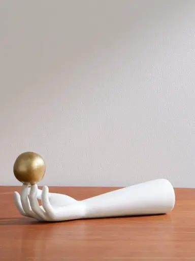 L'Objet Atlas Gold-Plated Porcelain Incense Burner - Men | Thumbnail 1 L'Objet Atlas Gold-Plated Porcelain Incense Burner - Men | Thumbnail 1