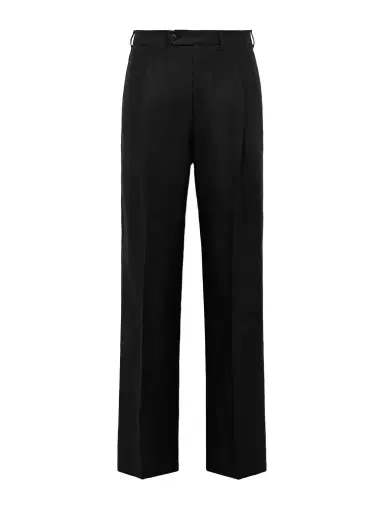 Saman Amel Amo Wide-Leg Pleated Linen Trousers - Men | Thumbnail 1 Saman Amel Amo Wide-Leg Pleated Linen Trousers - Men | Thumbnail 1
