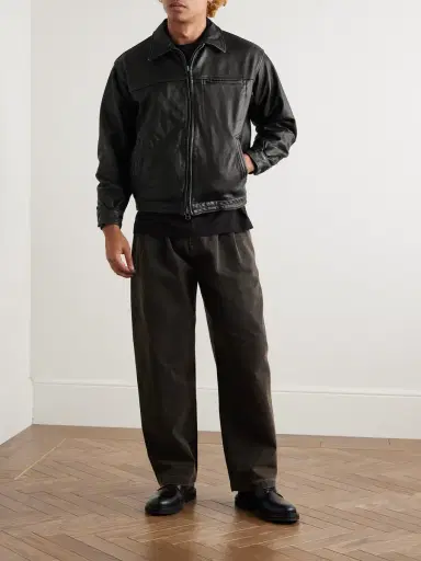 FrizmWORKS Distressed Leather Jacket - Men | Thumbnail 2 FrizmWORKS Distressed Leather Jacket - Men | Thumbnail 2