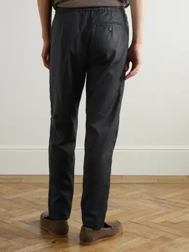 MR P. James Slim-Fit Wool-Flannel Drawstring Suit Trousers - Men | Thumbnail 4 MR P. James Slim-Fit Wool-Flannel Drawstring Suit Trousers - Men | Thumbnail 4