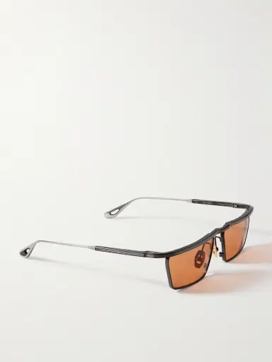 Jacques Marie Mage Bogart Rectangular-Frame Metal Sunglasses - Men | Thumbnail 4 Jacques Marie Mage Bogart Rectangular-Frame Metal Sunglasses - Men | Thumbnail 4