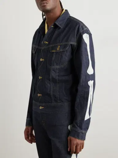 KAPITAL Crochet-Trimmed Denim Jacket - Men | Thumbnail 3 KAPITAL Crochet-Trimmed Denim Jacket - Men | Thumbnail 3