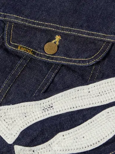 KAPITAL Crochet-Trimmed Denim Jacket - Men | Thumbnail 5 KAPITAL Crochet-Trimmed Denim Jacket - Men | Thumbnail 5