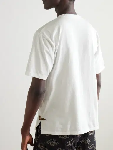 KAPITAL Logo-Appliquéd Cotton-Jersey T-Shirt - Men | Thumbnail 3 KAPITAL Logo-Appliquéd Cotton-Jersey T-Shirt - Men | Thumbnail 3