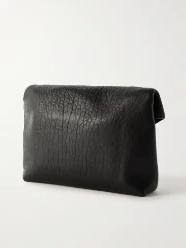 Saint Laurent Cassandre Logo-Appliquéd Textured-Leather Pouch - Men | Thumbnail 3 Saint Laurent Cassandre Logo-Appliquéd Textured-Leather Pouch - Men | Thumbnail 3