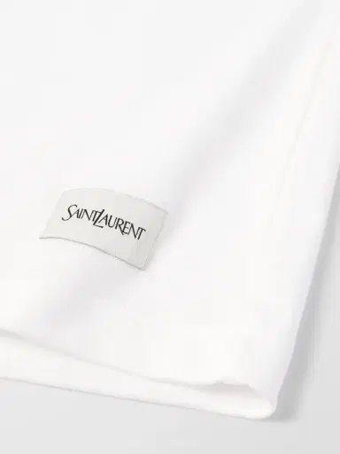 Saint Laurent Logo-Appliquéd Cotton and Modal-Blend Jersey T-Shirt - Men | Thumbnail 5 Saint Laurent Logo-Appliquéd Cotton and Modal-Blend Jersey T-Shirt - Men | Thumbnail 5