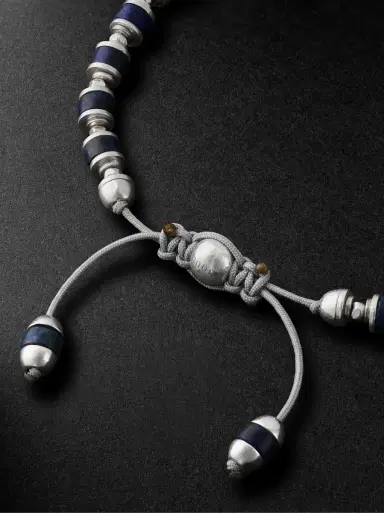 M. COHEN Saguaro Sterling Silver Lapis Lazuli Beaded Bracelet - Men | Thumbnail 3 M. COHEN Saguaro Sterling Silver Lapis Lazuli Beaded Bracelet - Men | Thumbnail 3