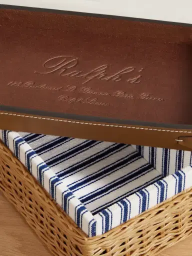 Ralph Lauren Home Bailey Small Wicker And Embossed Leather Box | Thumbnail 3 Ralph Lauren Home Bailey Small Wicker And Embossed Leather Box | Thumbnail 3