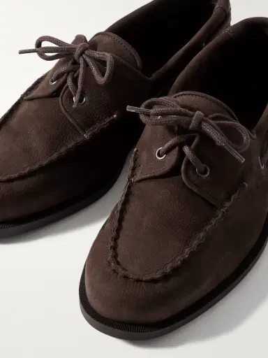 John Lobb Foil Leather Boat Shoes - Men | Thumbnail 6 John Lobb Foil Leather Boat Shoes - Men | Thumbnail 6