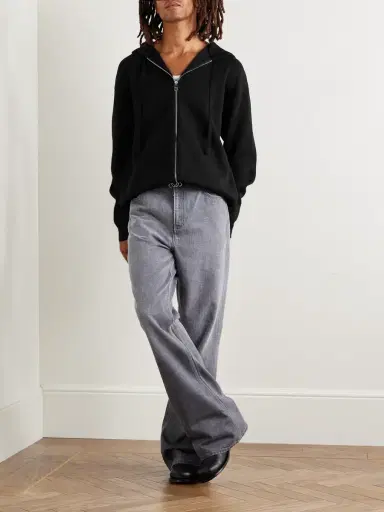 Loewe Logo-Embossed Wool-Blend Zip-Up Hoodie - Men | Thumbnail 2 Loewe Logo-Embossed Wool-Blend Zip-Up Hoodie - Men | Thumbnail 2