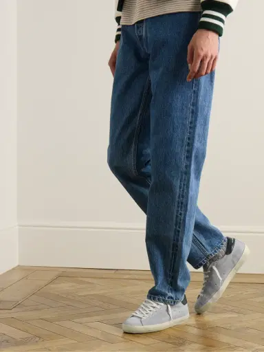 Golden Goose Super-Star Distressed Patent Leather-Trimmed Suede Sneakers - Men | Thumbnail 2 Golden Goose Super-Star Distressed Patent Leather-Trimmed Suede Sneakers - Men | Thumbnail 2